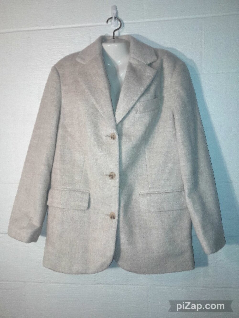 TOPSHOP Women's Size 6 Tan Beige Blazer Lined Jacket 3 Button Fall Winter